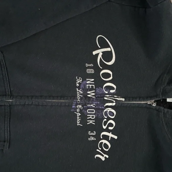 Gildan Black Women's Crew Neck Sweater - Picture 4 of 5